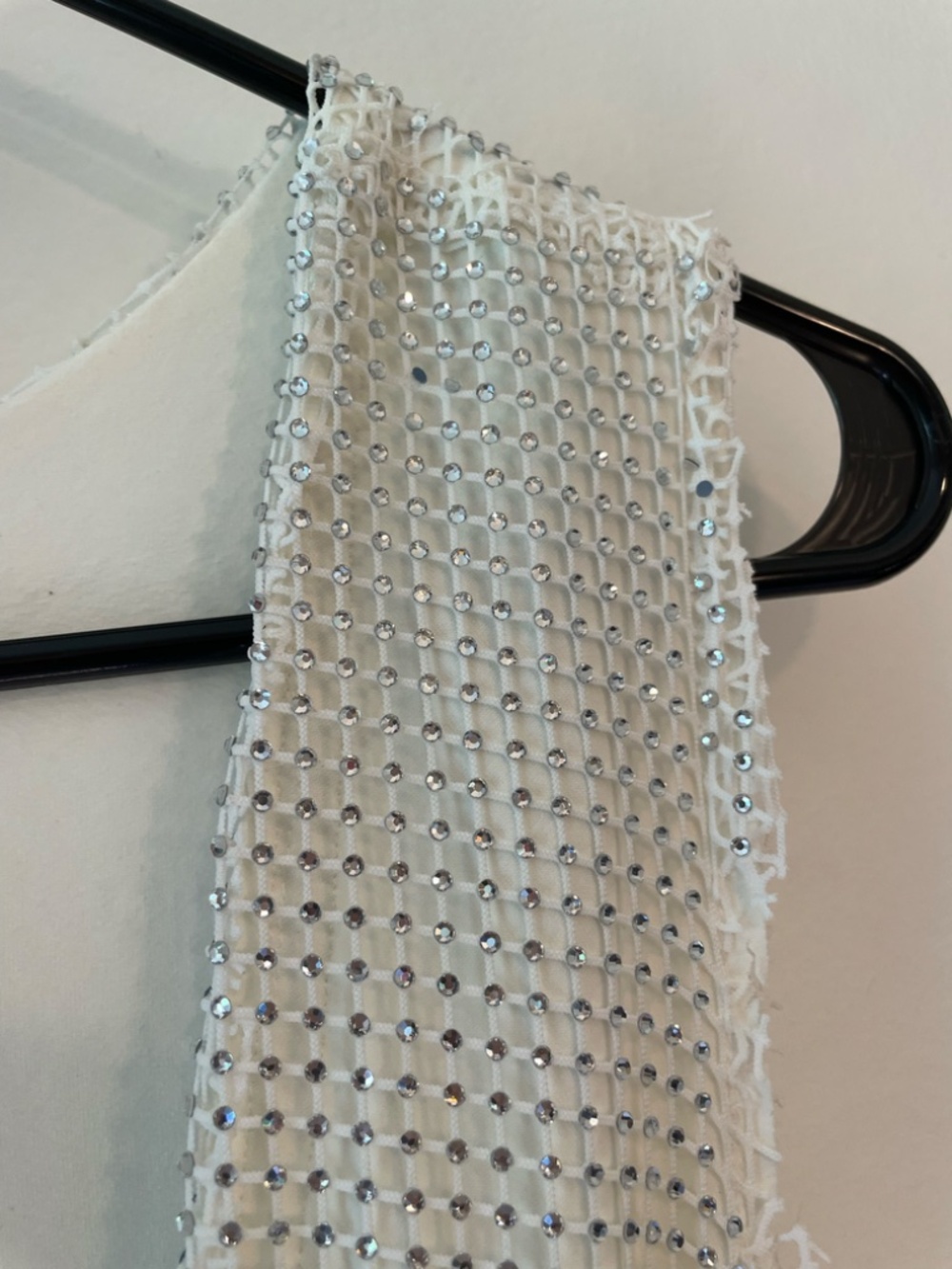 12th Tribe Anna White Rhinestone Mesh Sleeveless Backless Mini Dress size XS - Picture 9 of 16